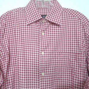 BOSS HUGO BOSS PLAID DRESS SHIRT 41/42 L